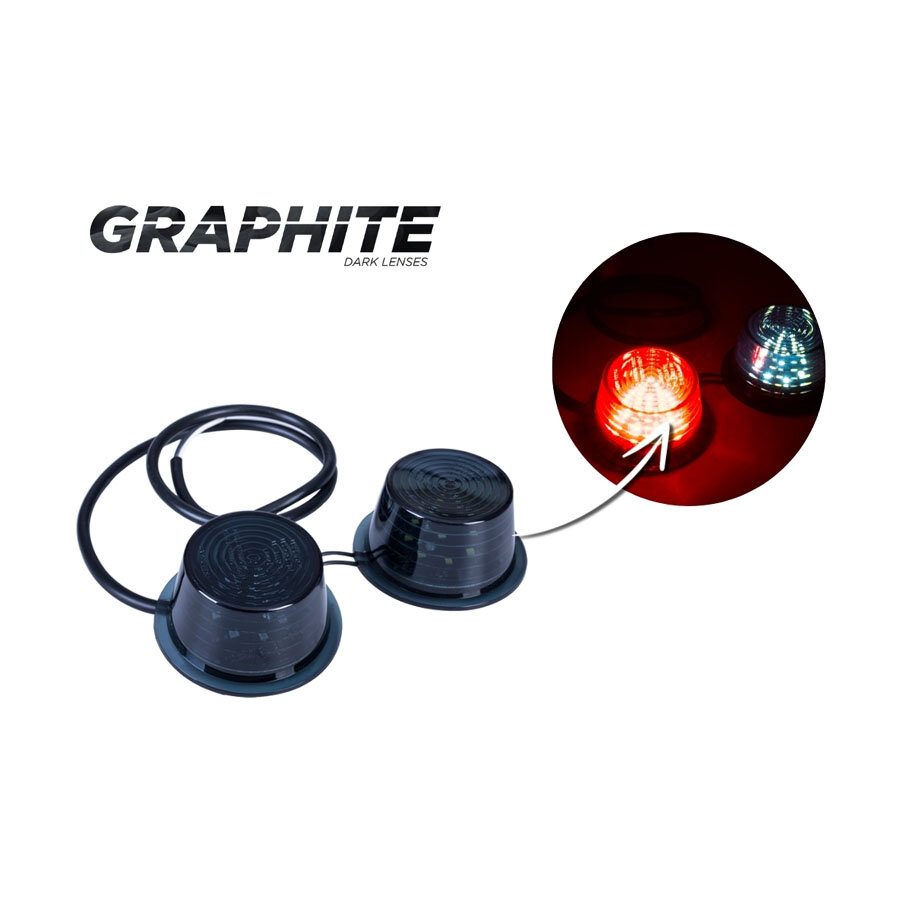 Horpol LED Marker Units Red &amp; White | MDBC 2591/GRAPHITE