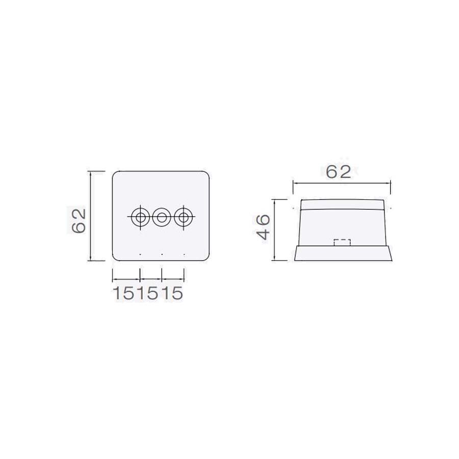 Aspöck LED Markeringslamp Flexipoint Wit 0,5m Kabel 12V