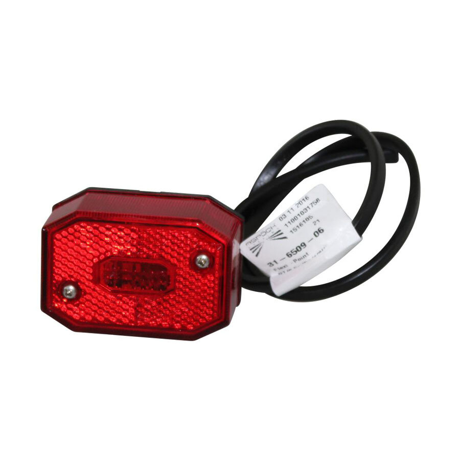 Asp&ouml;ck LED Marker Lamp Flexipoint Red 0.5m Cable 12V