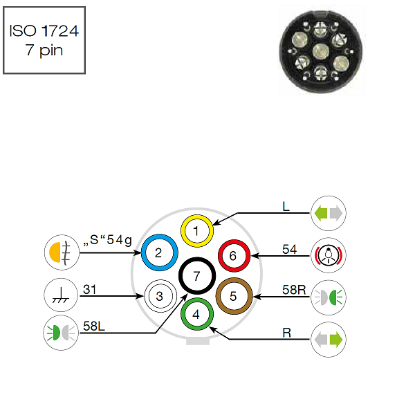 7-Pin Socket Aluminium