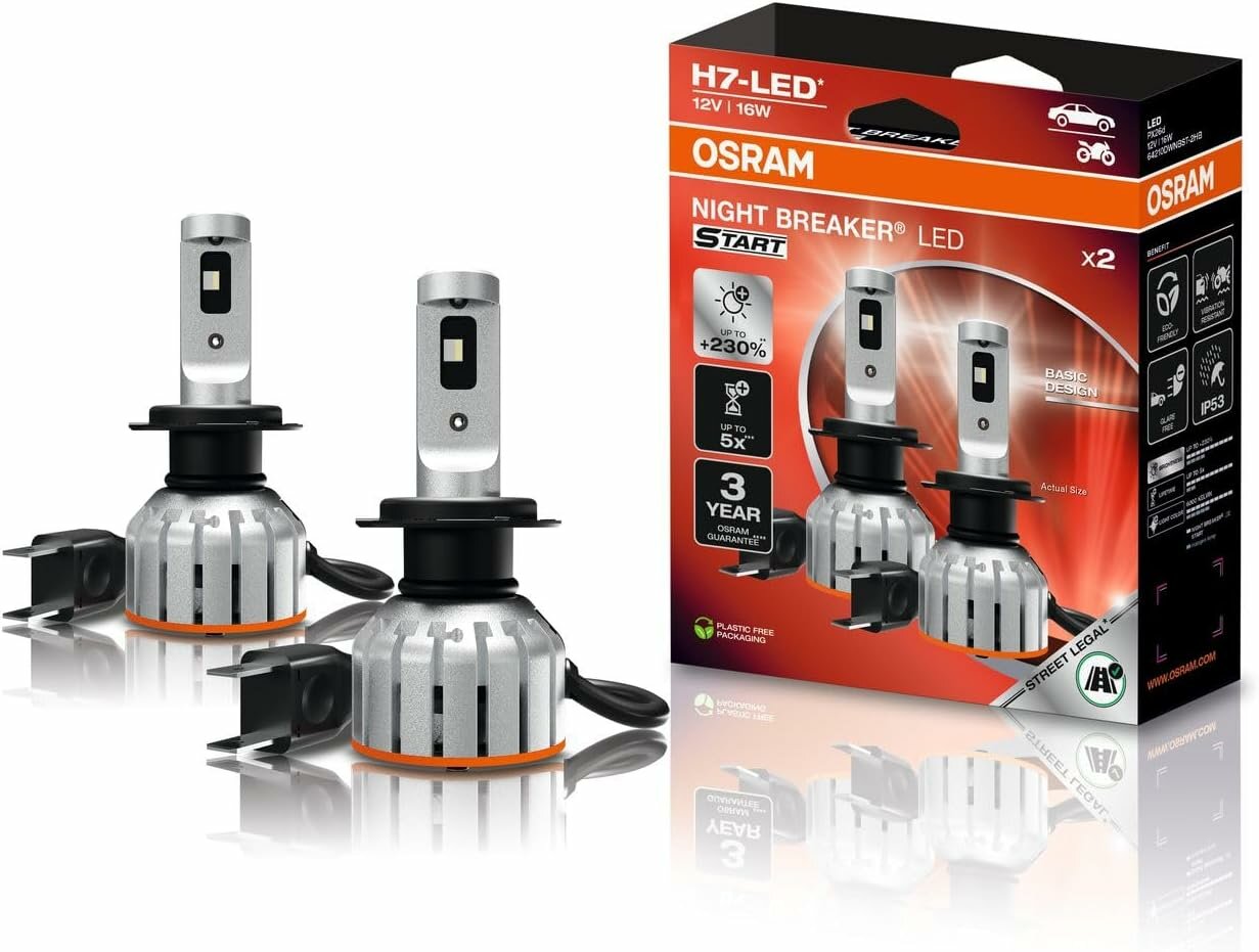Osram Night Breaker LED Start H7 Street Legal Set | +230% Osram Night Breaker LED Start H7 Street Legal Set | +230%