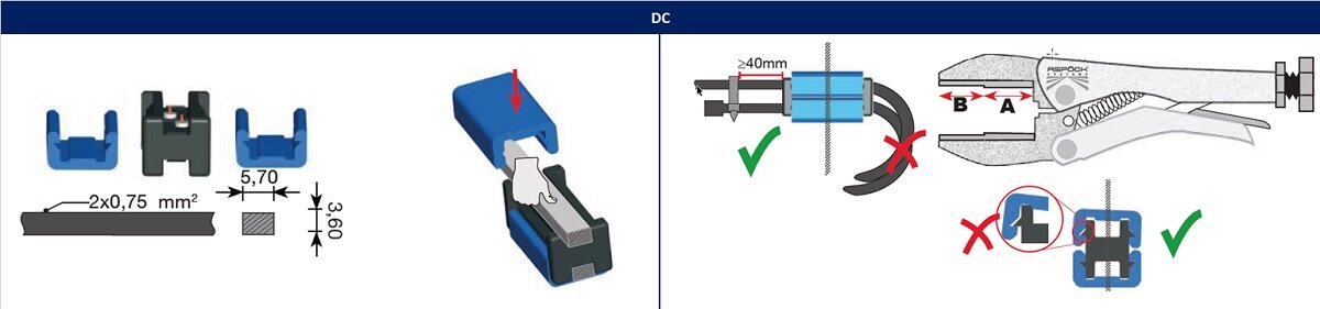 Aspöck DC-Verbinder