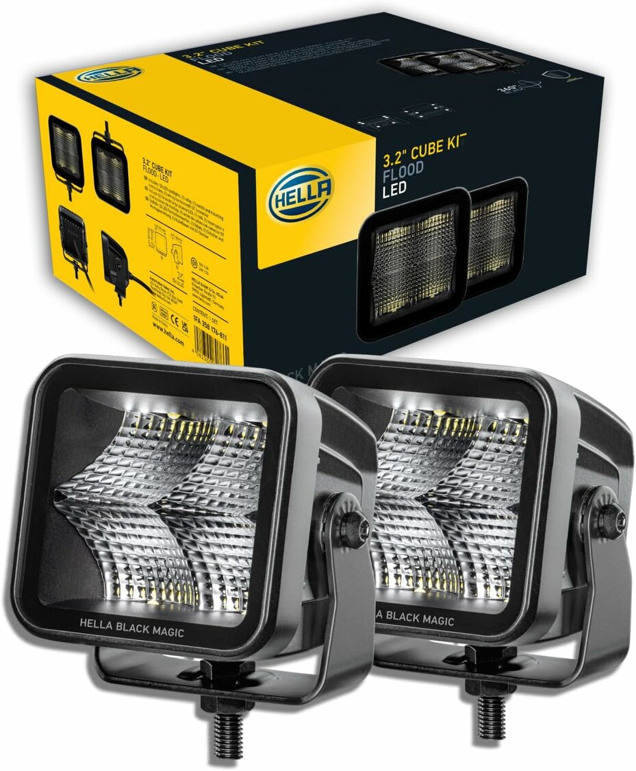 Hella LED Cube Set 3.2" Wide | 1FA 358 176-811 Hella LED Cube Set 3.2" Wide | 1FA 358 176-811