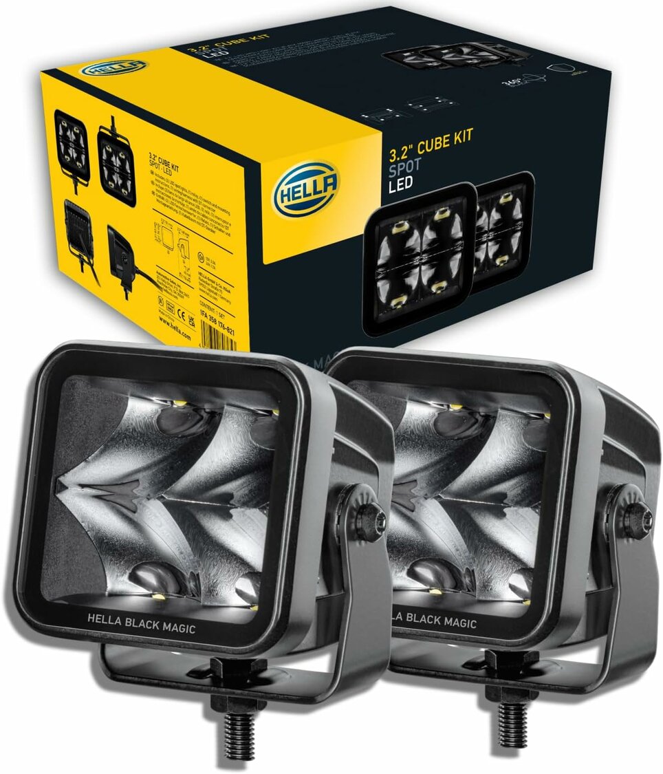 Hella LED Cube Set 3.2&quot; Spotlight | 1FA 358 176-821