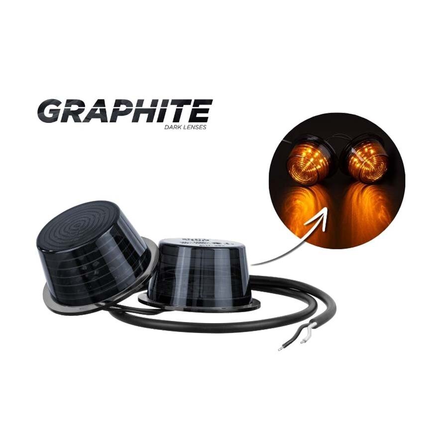 Horpol LED Stalk Marker Lamp Direction Indicator 2 Units + 0,7m Cable