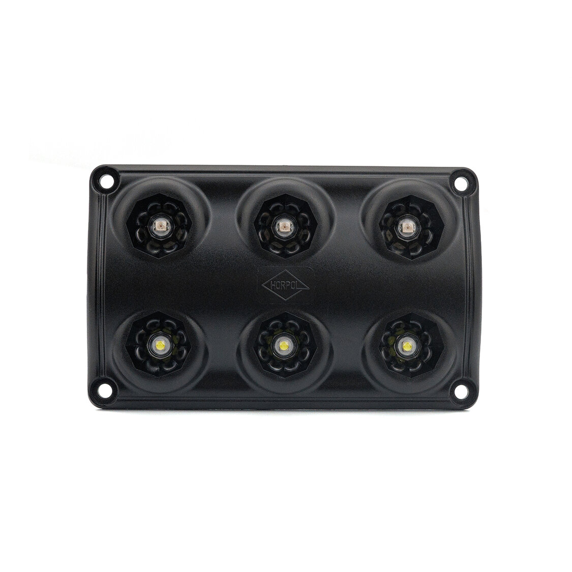 Horpol LED Interieurlamp Zwart 12-24V | Wit + Rood