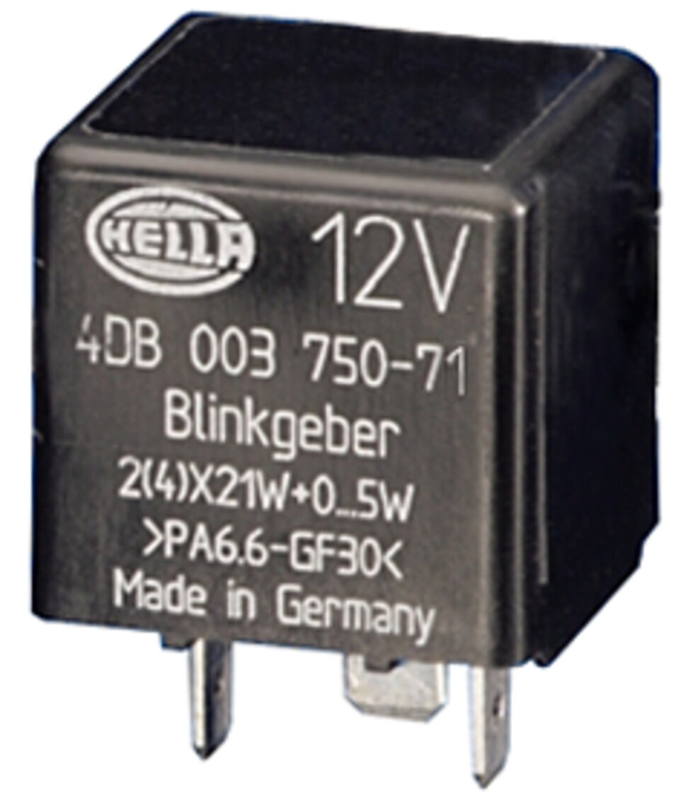 HELLA 4DB 003 750-711 12V 3-Pin Flasher Relay