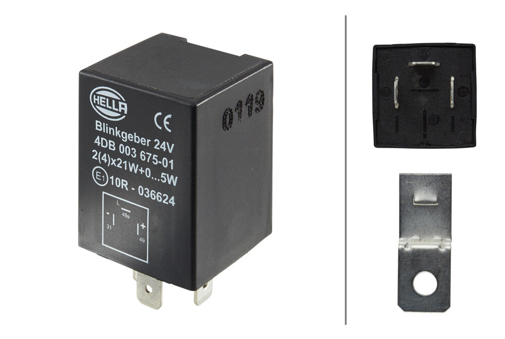 HELLA 4DB 003 675-011 24V 3-Pin Flasher Relay