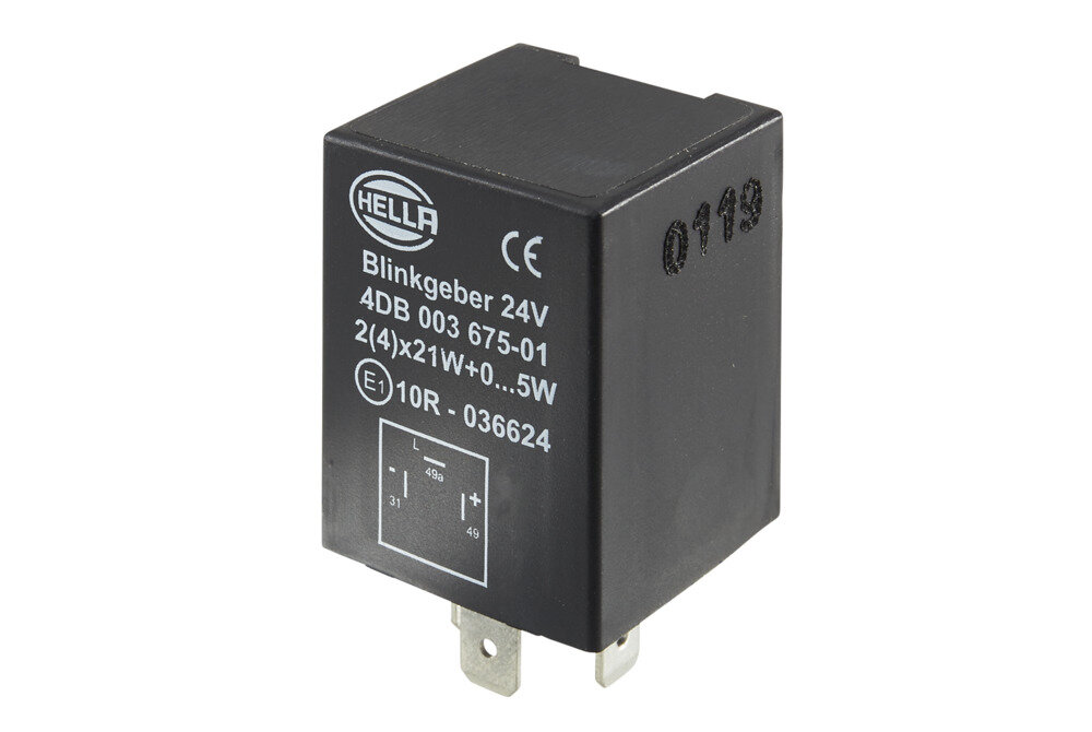 HELLA 4DB 003 675-011 24V 3-Pin Flasher Relay