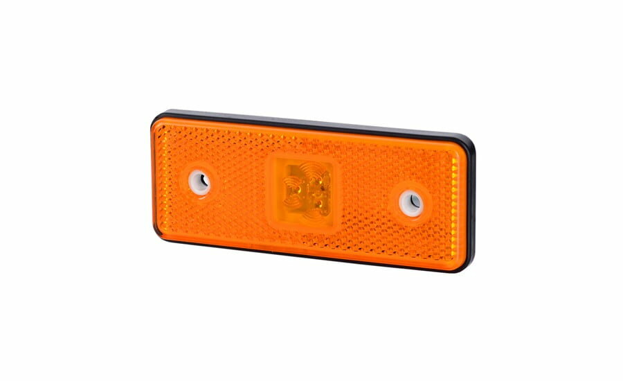 Horpol LED Side Marker Light Amber With Reflector 12/24V | LD-161/4