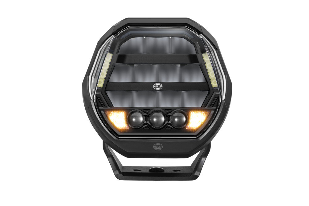 HELLA Antares FF 9 inch LED driving light + flasher | 10,200 lumens