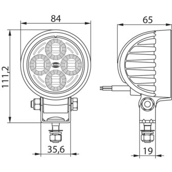 Led Reversing Lamp 10-30V