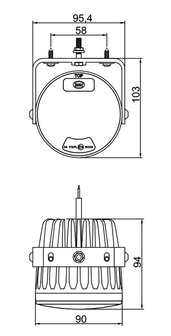 LED Mistlamp voorkant