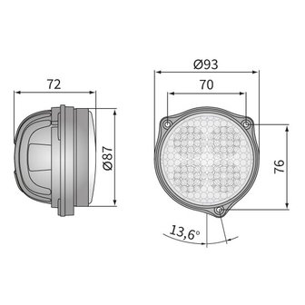 LED Worklight Floodlight 2000LM + Cable