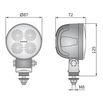 LED Werklamp Verstraler 1500LM + AMP Superseal