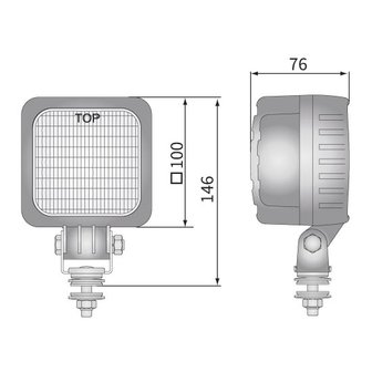 LED Worklight Spotlight 1500LM + Cable + Switch