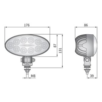 LED Worklight Floodlight 2200LM + Cable