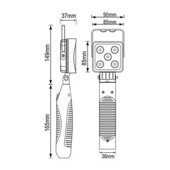 Draagbare 15W LED Werklamp