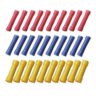 Set Vinyl Insulated Butt Connectors (30 pcs)