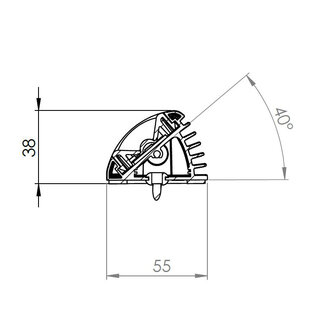 LED Interior lamp 11,7CM High Power 12V