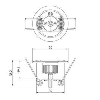 LED Interior Lamp Built-in 1-Led