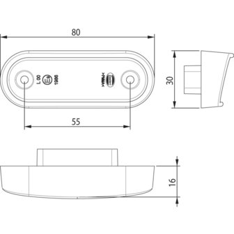 Led Number Plate Lamp Rubber Bezel 24V