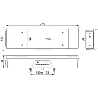 7-Function Rear Led Lamp 24V Left