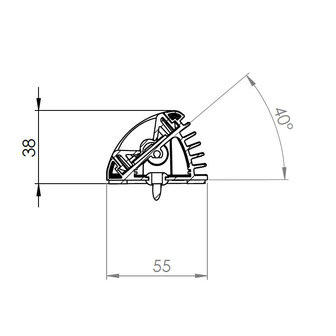 LED Interior lamp 11,7CM High Power 24V