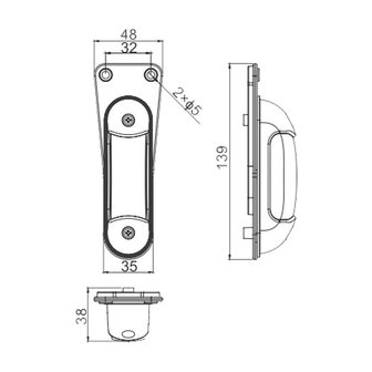 Horpol LED Direction Indicator 12-24V With Mounting Bracket