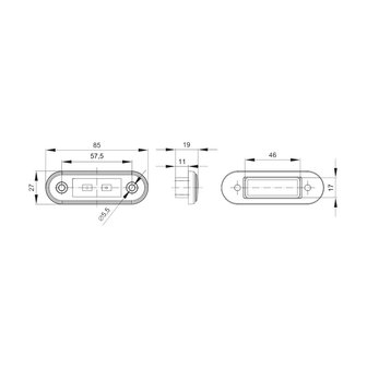 Fristom Mounting Bracket White for FT-015 Flat Mounting