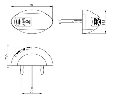 Led Rear Marker Lamp 10-30V