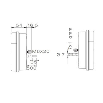 Asp&ouml;ck Rear Lamp Multiled II Rechts 5P