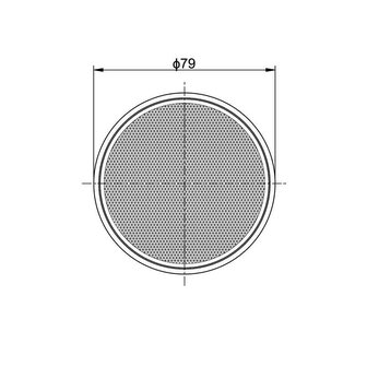 Reflector Rond Met Plakstrip &Oslash;79mm Wit