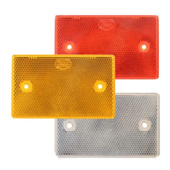 Warning Reflex - Reflector Rectangle 65X105mm Red