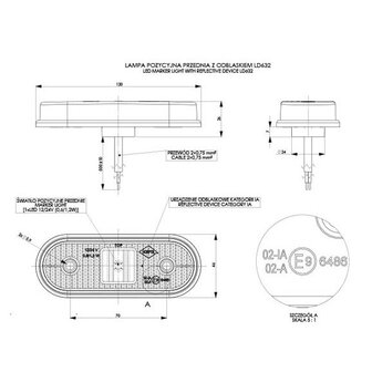 Horpol LED Front Marker White 12-24V LD 632