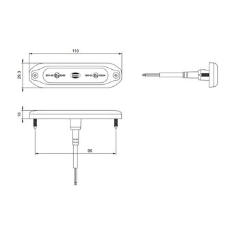 Led Flashing Lamp with Narrow Angle Effect Blue