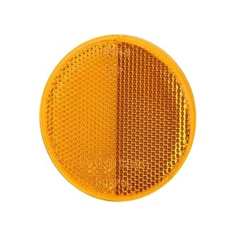 Reflector Rond Met Plakstrip &Oslash;79mm Oranje