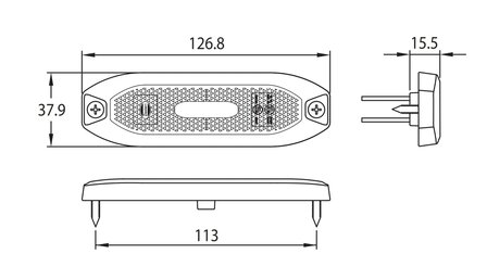 LED Rear Marker Lamp Red