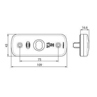 Led Side Marker Lamp Orange 10-30V