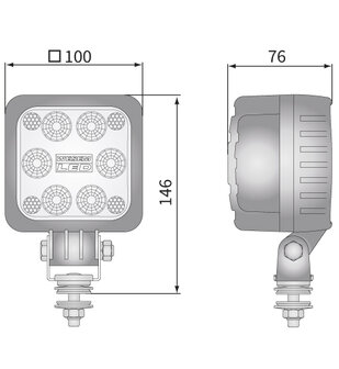 LED Worklight Spotlight 1500LM + Cable