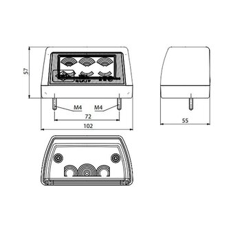 Horpol LED Kentekenverlichting 12-24V Zwart LTD 2110