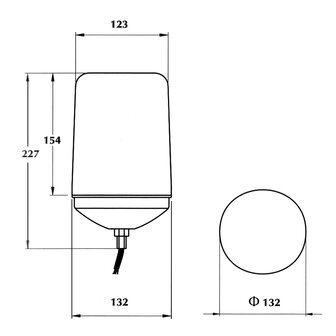 Rotating Beacon With Single Bolt 12V