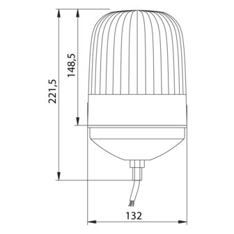 Rotating Beacon With Single Bolt 24V