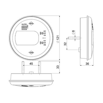 Horpol LED Fog + Reversing LUNA Left LZD 2450