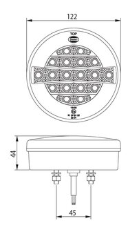 LED Rear Light 3 Functions