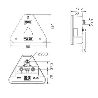 Asp&ouml;ck Agripoint LED Rear Lamp Right