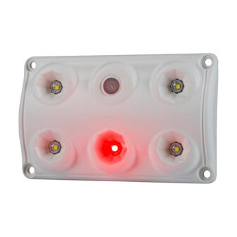 Horpol LED Interior Lamp Red/White Dimmable + Switch LWD 2157