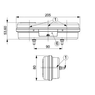 Horpol LED Rear Lamp Links LZD 2006