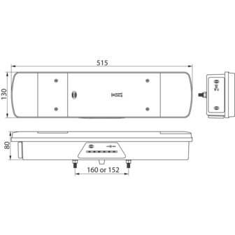 7-Function Rear Led Lamp 24V Right