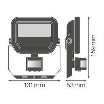 Ledvance 10W LED Floodlight 230V With Sensor 4000K